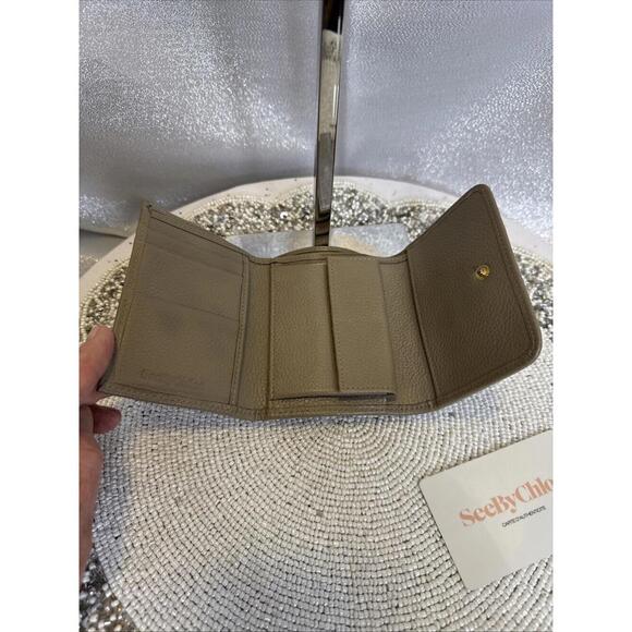 Derby Chloe Beige & Cream Smalleather Wallet - Picture 7 of 9